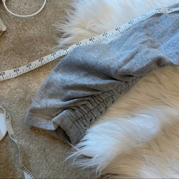 NWT Ella Moss Gray Reese Round Neck Ruched Quarter Sleeve Sweater Small - Picture 15 of 16